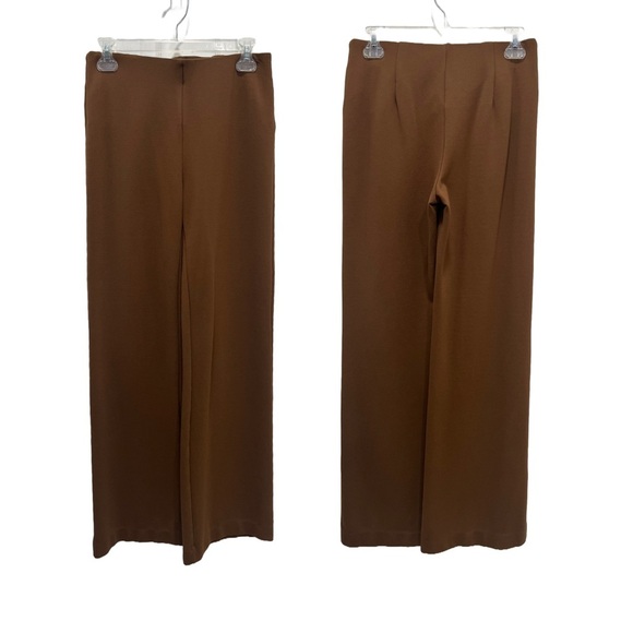 Elie Tahari | Brown Wide Leg Modal Dress Pants Size Small Tailored Tummy Control - Picture 12 of 12